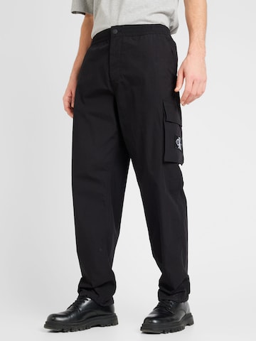 Calvin Klein Jeans tavaline Klapptaskutega püksid, värv must: eest vaates