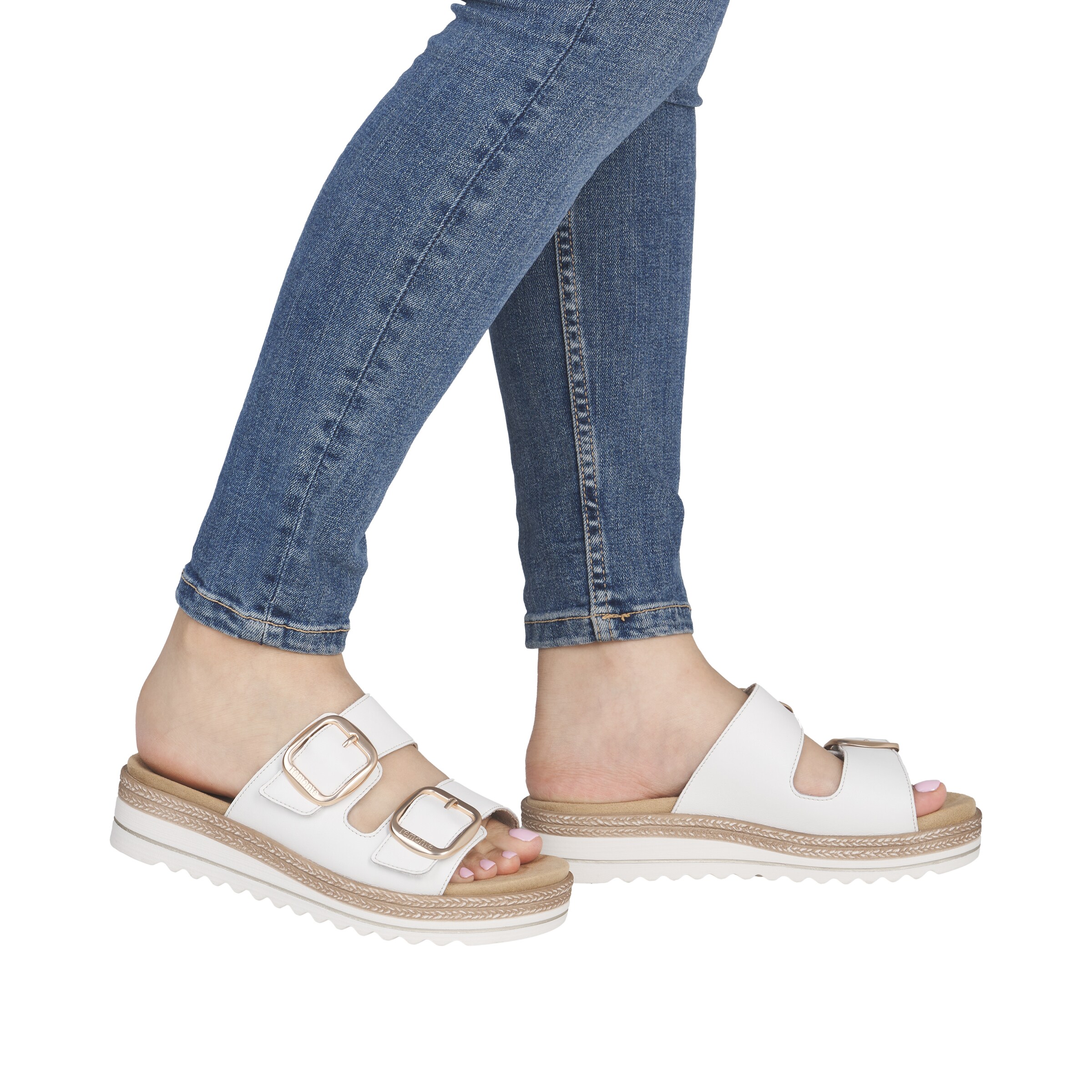 Mule 'D0Q66' REMONTE en blanc : devant