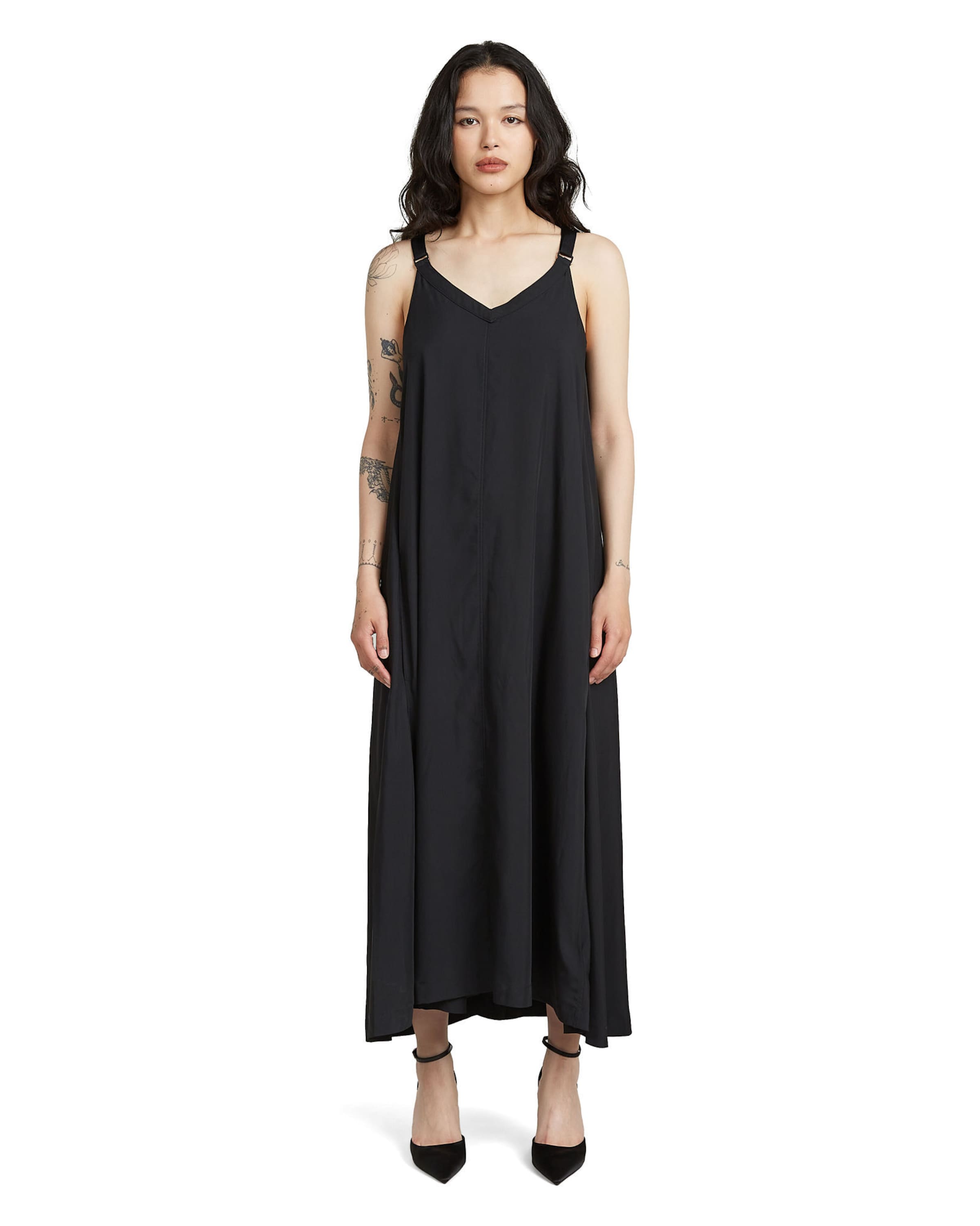 G-STAR Dress 'Slip Dress' in Black: front