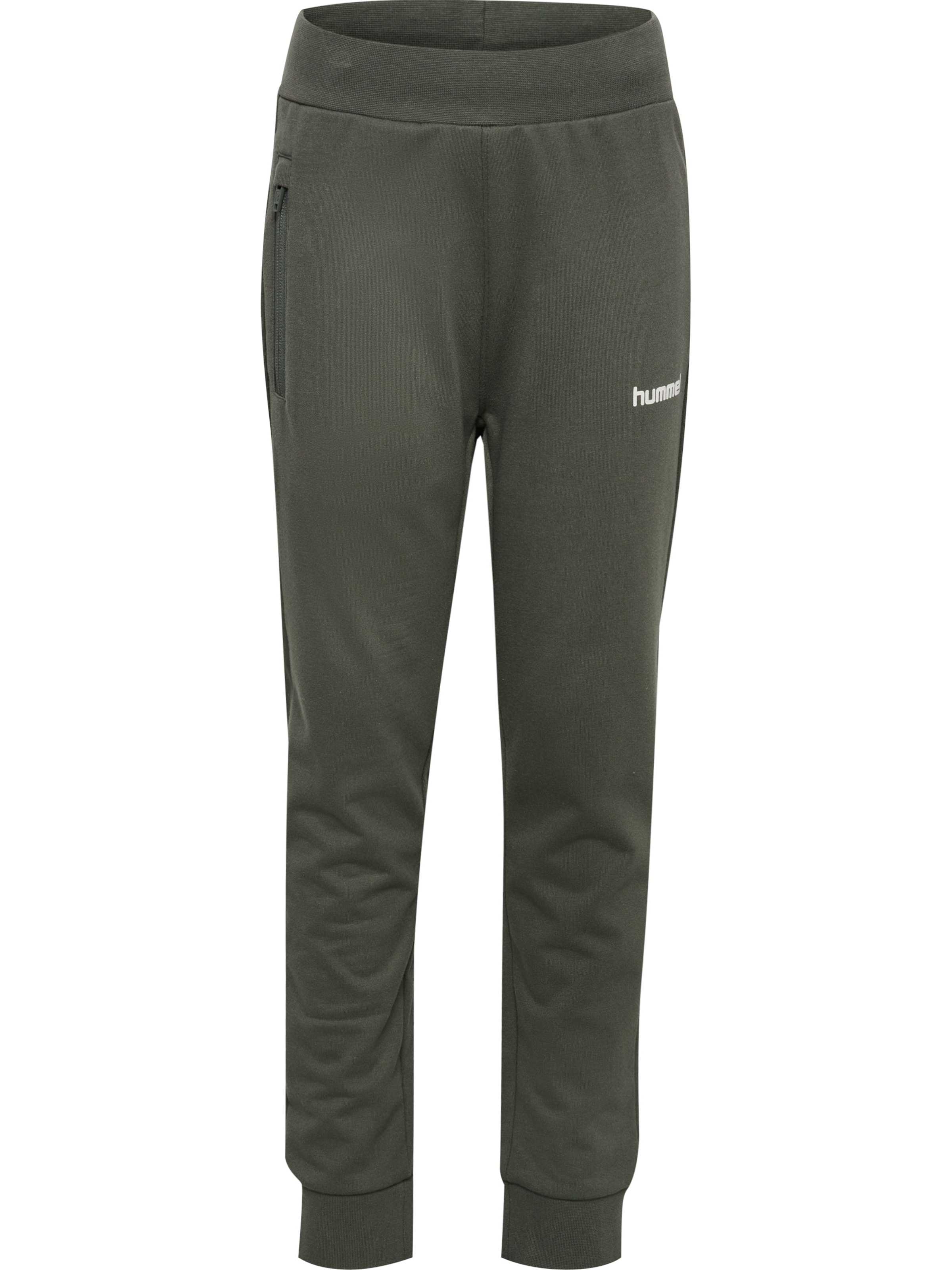 Hummel Regular Workout Pants in Grey: front