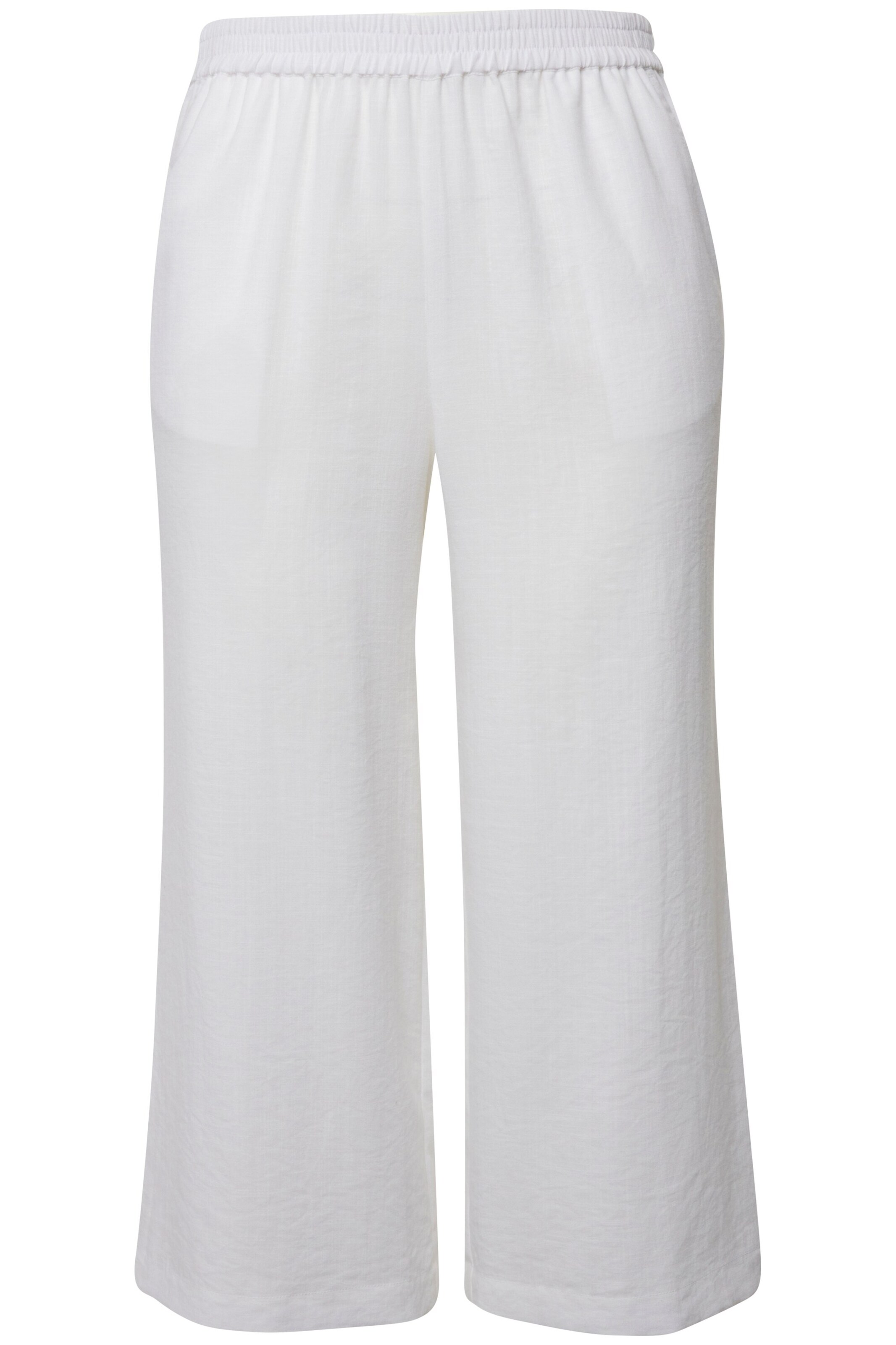 Ulla Popken Trousers in White: front