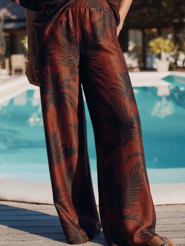 Next Wide leg Trousers in Brown