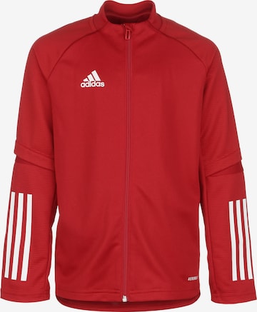 ADIDAS PERFORMANCE Athletic Jacket in Red: front