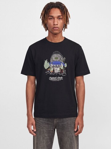 Maglietta di JACK & JONES in nero: frontale