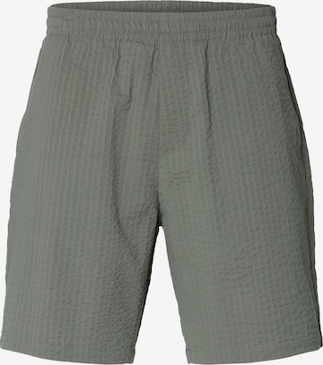 Pantaloni 'SLHACE' de la SELECTED pe verde: față