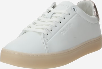 Sneaker bassa di Calvin Klein in bianco: frontale