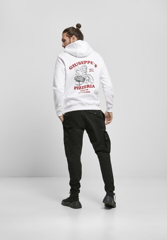 MT Men Sweatshirt 'Giuseppe's Pizzeria' in Weiß