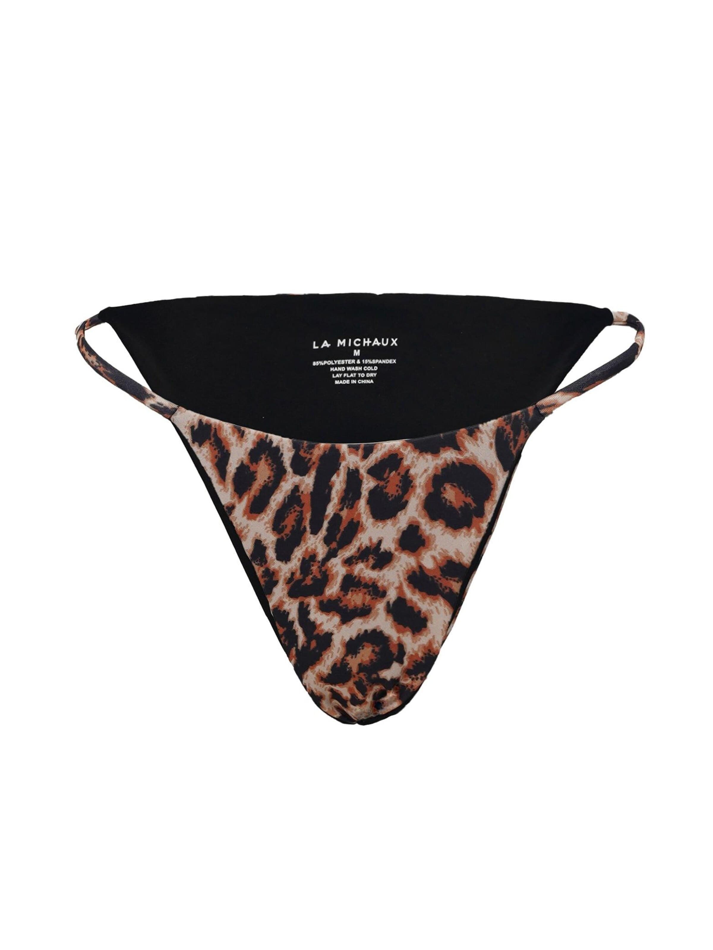 La Michaux Bikini bottom 'FOXY' in Black: front