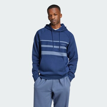 ADIDAS ORIGINALS Sweatshirt 'First' in Blauw: voorkant