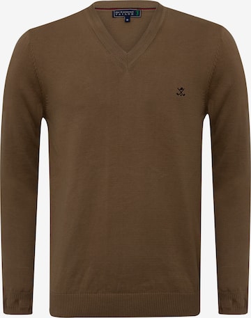 Sir Raymond Tailor Sweater 'Los Angeles' in Brown: front