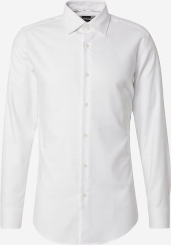 Chemise 'Hank' BOSS en blanc : devant