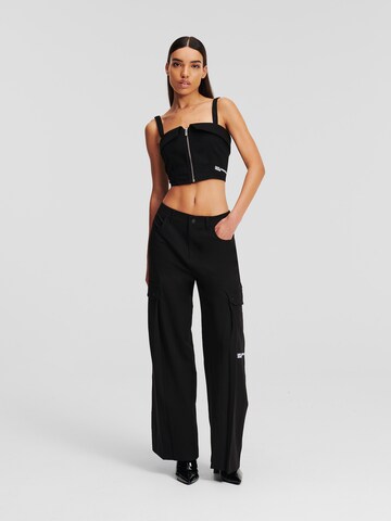 regular Jeans ' Cargo ' di KARL LAGERFELD JEANS in nero: frontale