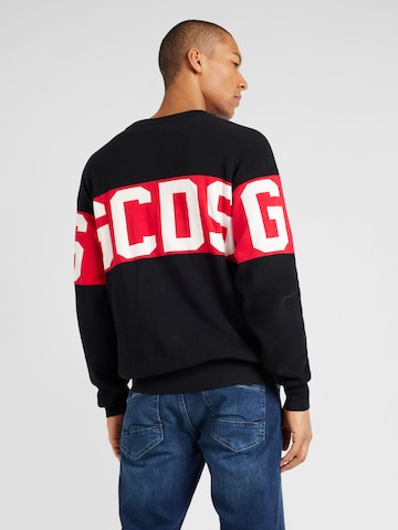 GCDS Sweter w kolorze czarny