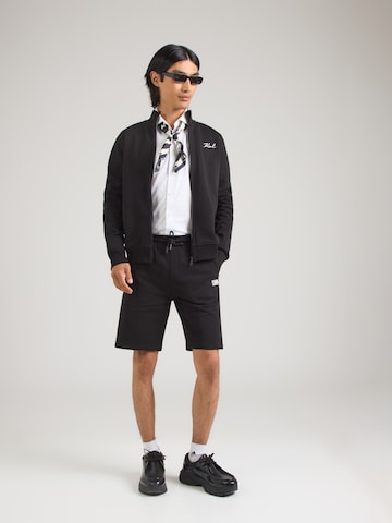 melns Karl Lagerfeld Standarta Bikses