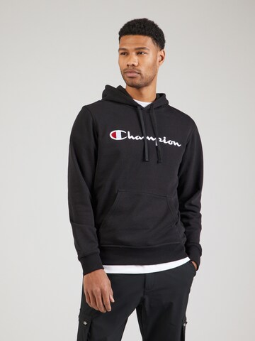 Champion Authentic Athletic ApparelSweater majica - crna boja: prednji dio