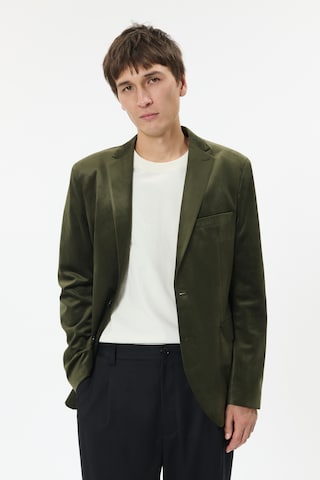 Matinique Regular fit Colbert 'George' in Groen: voorkant