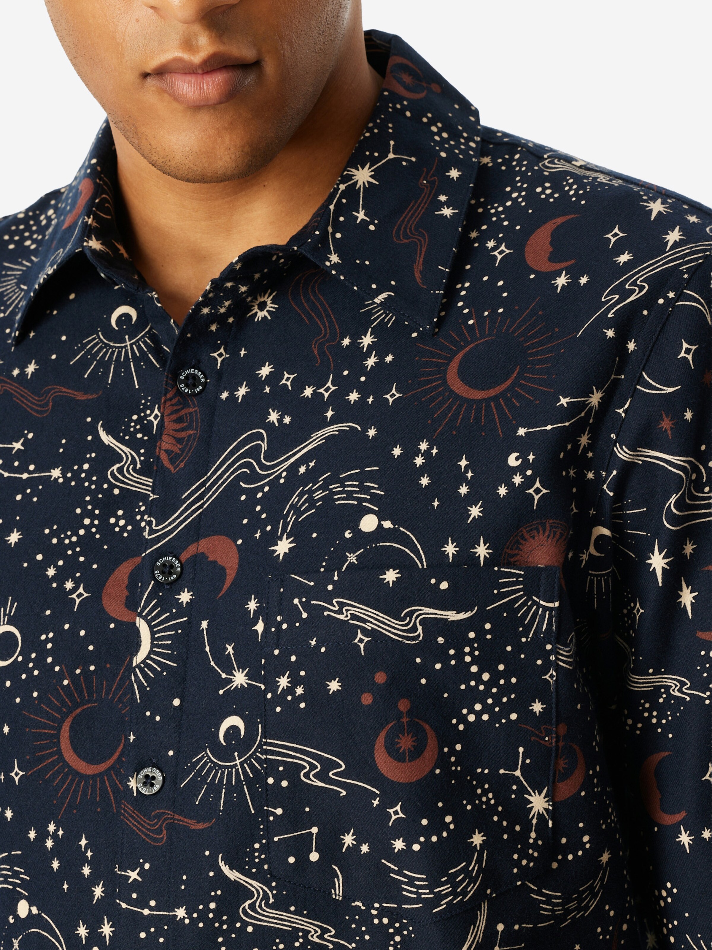 Pyjama long ' X-Mas Gifting Sets ' SCHIESSER en bleu