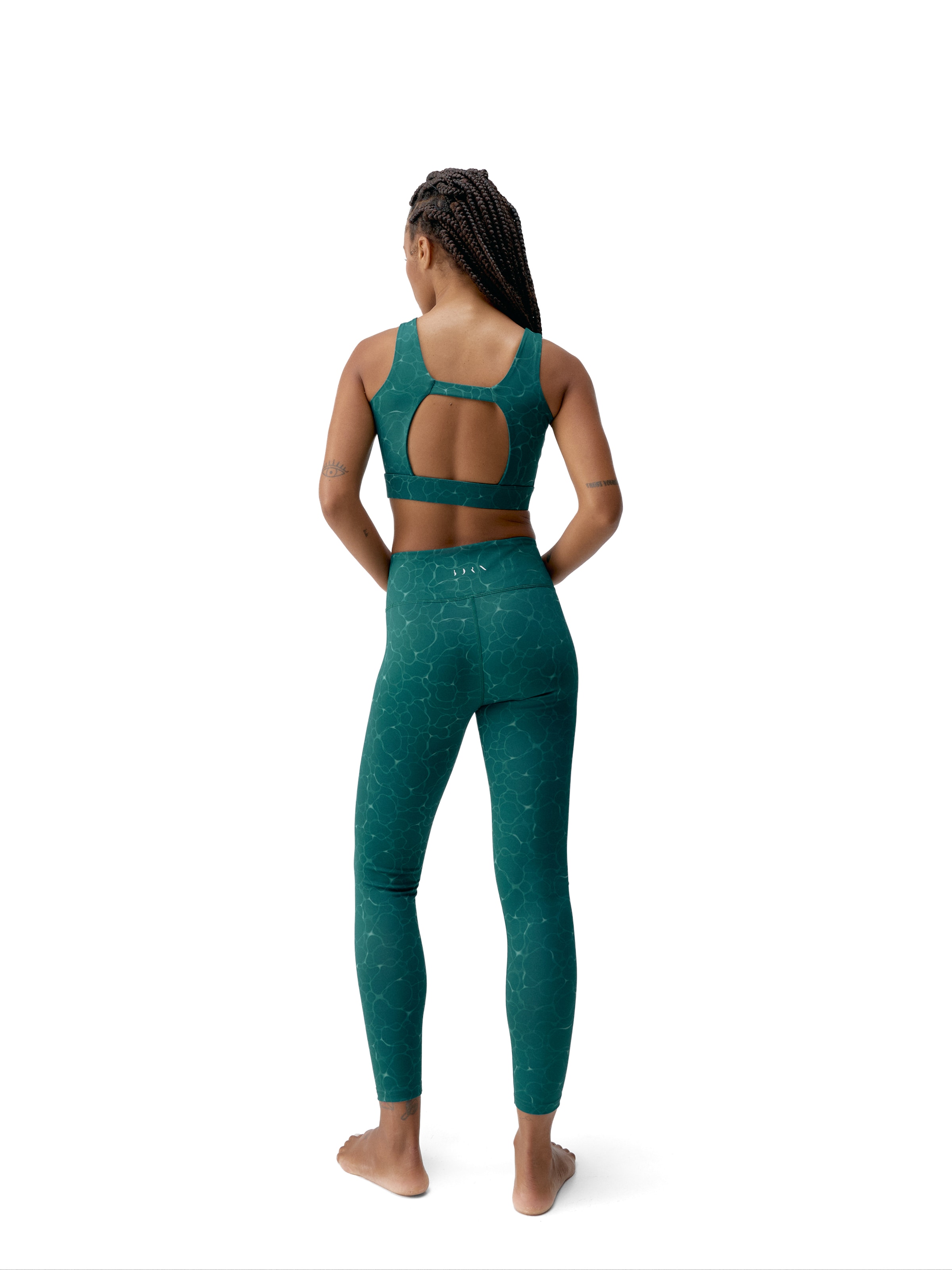 Born Living Yoga Bustier Sporttop 'Organic' in Groen