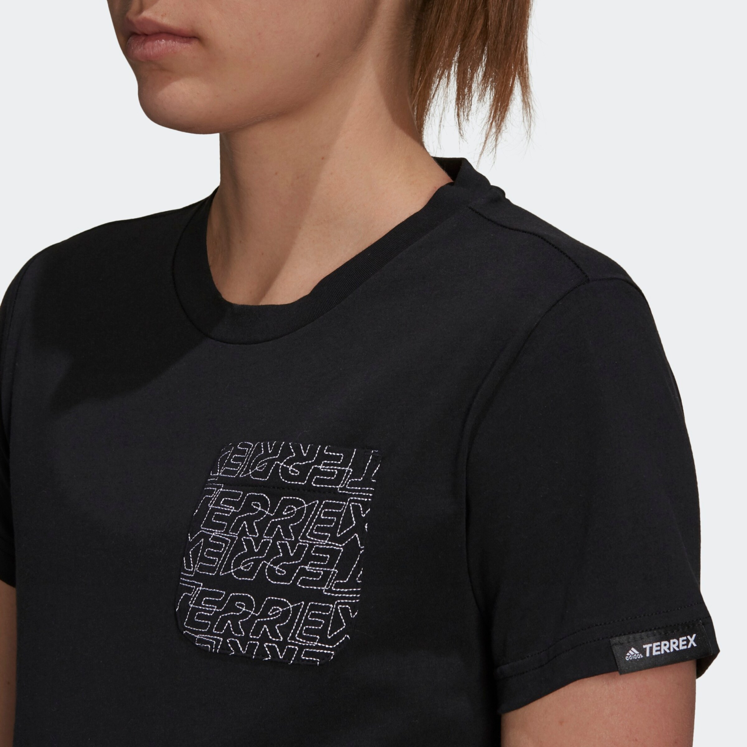 Sport T-shirt fonctionnel adidas Terrex en Noir 