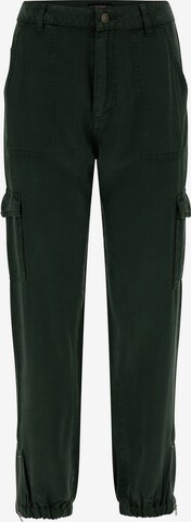 GUESS Tapered Cargo Pants in Green: front