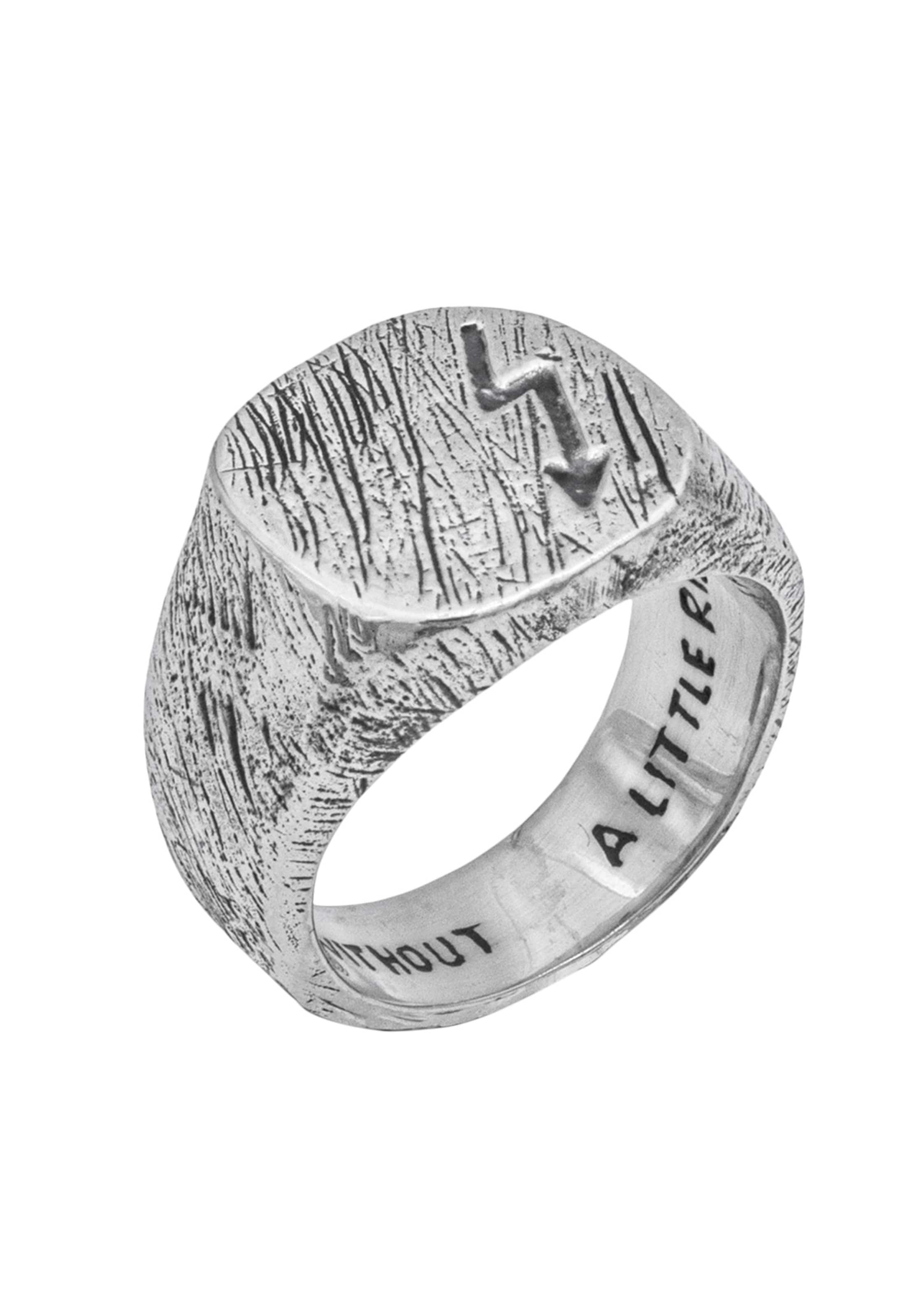 Haze&Glory Ring 'Thunder' in Silver: front
