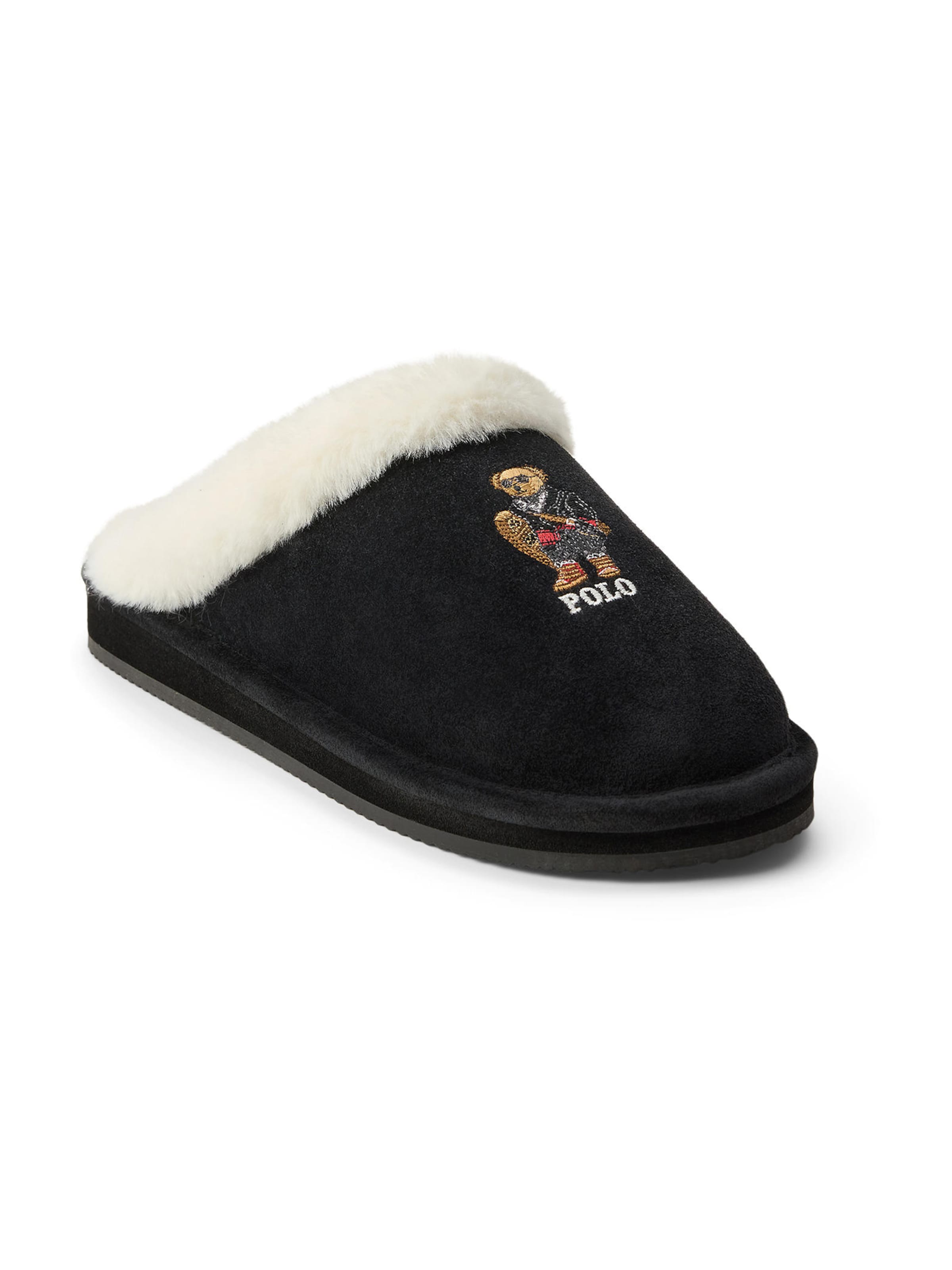 Polo Ralph Lauren Nizki natikači 'KAYLEIGH' | črna barva: sprednja stran