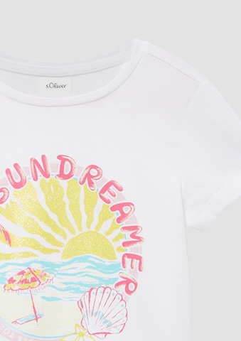 T-Shirt s.Oliver en blanc