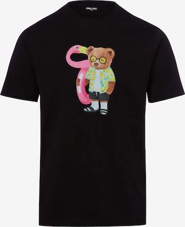 T-Shirt 'Floating Bear' Chill Pill en noir : devant