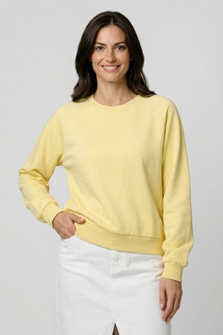 alife & kickin Sweatshirt 'ThyraAK A' in Gelb: Vorderseite