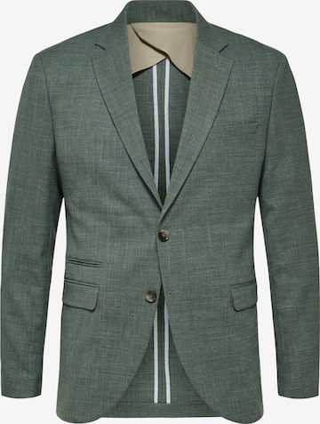 Coupe slim Veste de costume 'Oasis' SELECTED HOMME en vert : devant