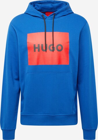 HUGO Sweatshirt 'Duratschi' in Blauw: voorkant