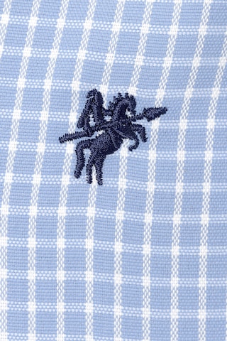 DENIM CULTURE Regular fit Button Up Shirt 'LUIZ' in Blue