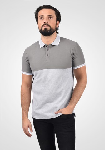 !Solid Poloshirt 'Corbin' in Grau: Vorderseite