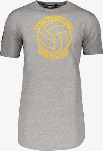 STRASSENKICKER T-Shirt in Grey: front