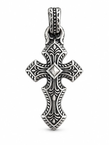 Pendentif 'INITIUM ET FINIS' REYTEL en argent : devant