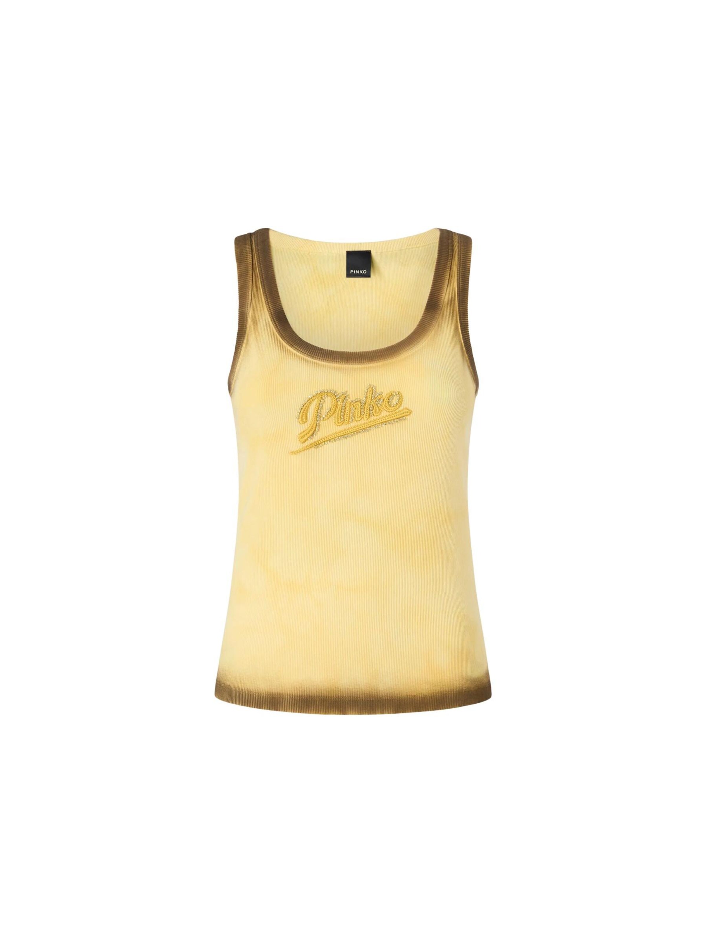 PINKO Top 'Cosmopolitan'‌‌ in gelb, Produktansicht