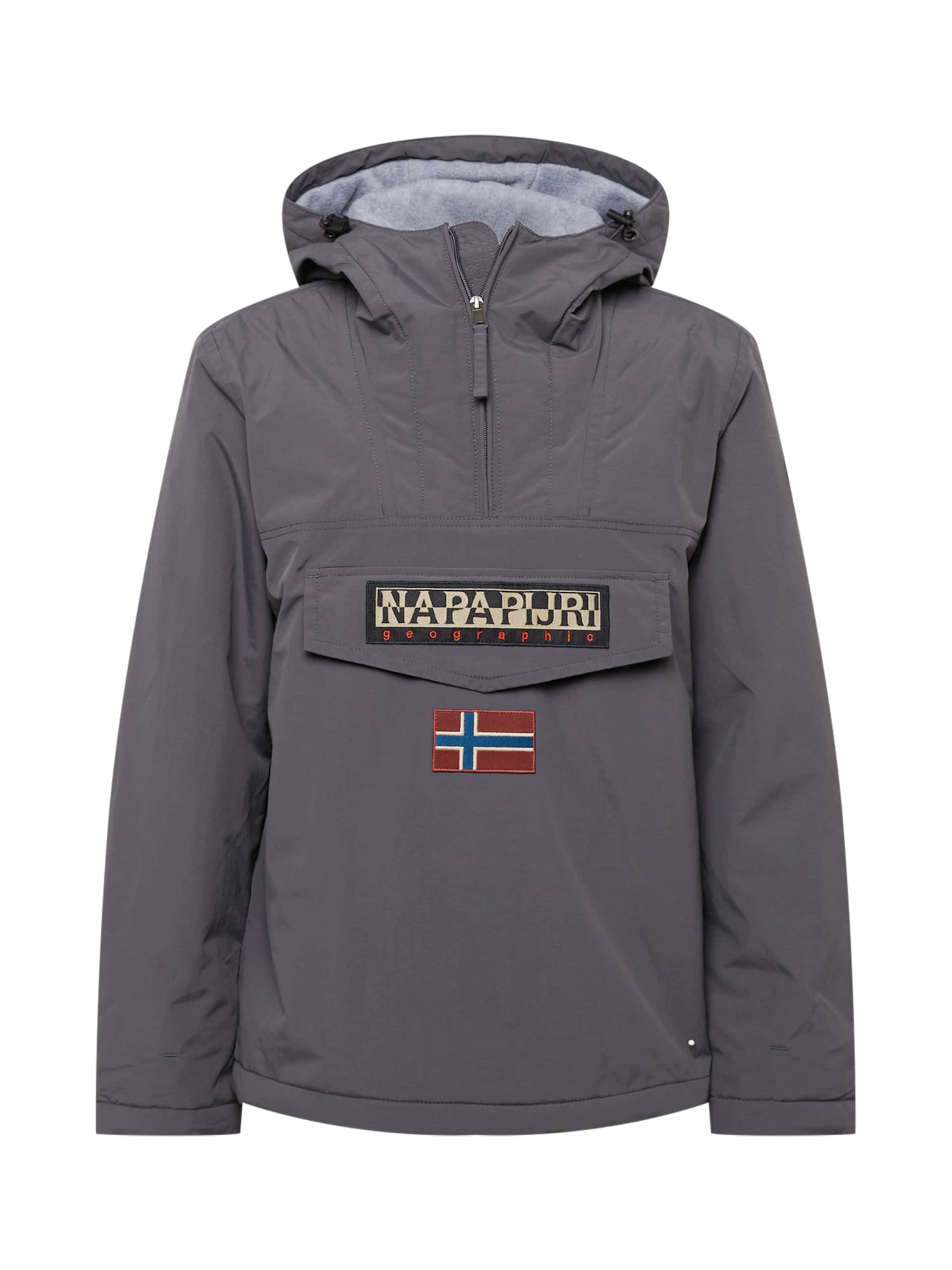NAPAPIJRI Between-Season Jacket 'Rainforest' in Grey: front