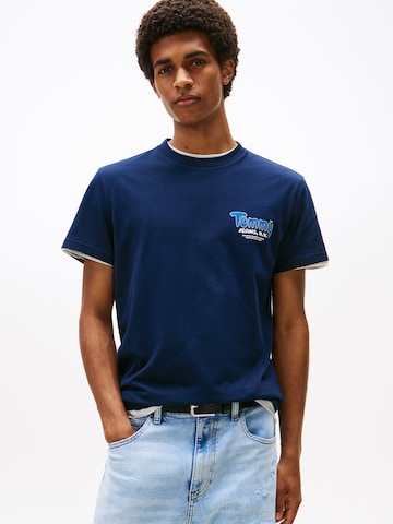 Tommy Jeans Shirt in Blue: front
