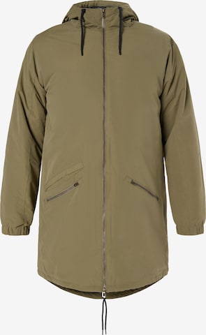 MO Between-seasons parka in Green: front