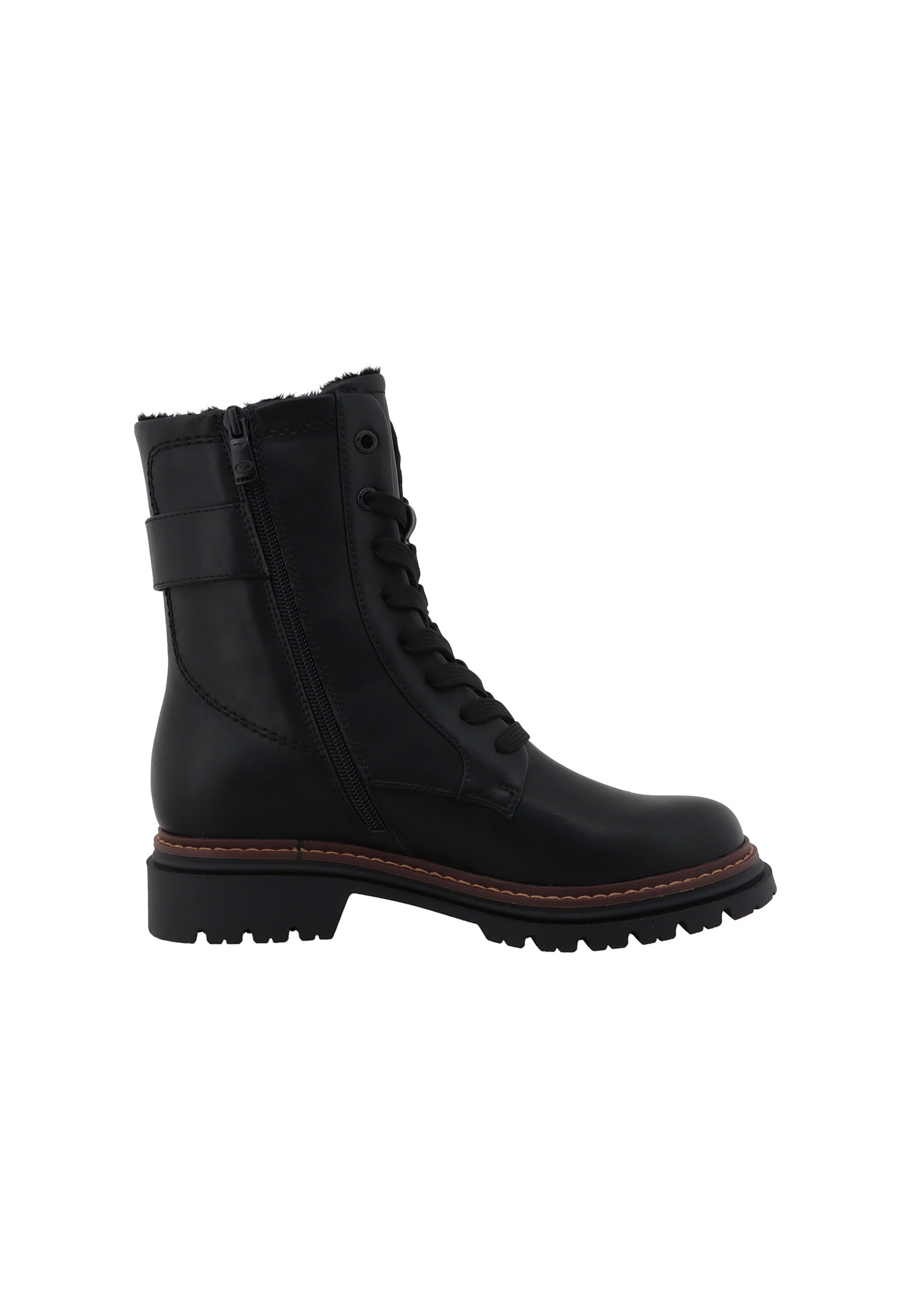 Stivaletto stringato di TOM TAILOR in nero: frontale