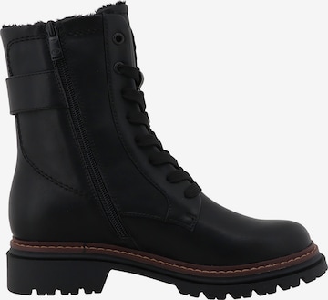Bottines à lacets TOM TAILOR en noir : devant