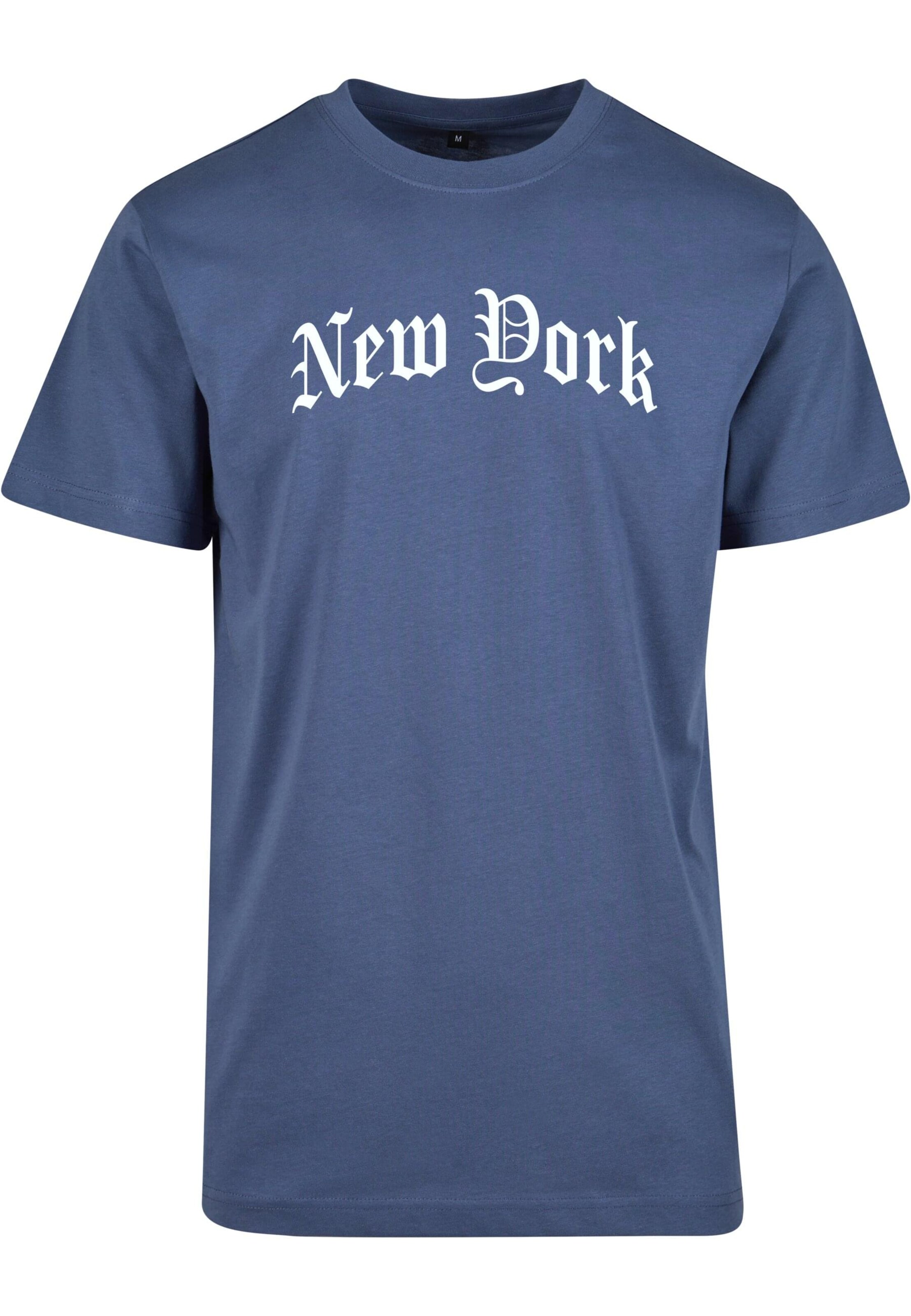 Tricou 'New York' de la Mister Tee pe albastru: față