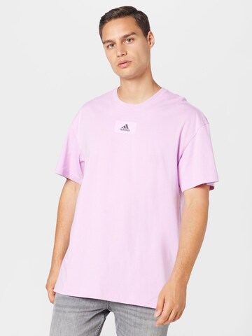 ADIDAS SPORTSWEAR Performance Shirt 'Essentials Feelvivid Drop Shoulder' in Purple: front