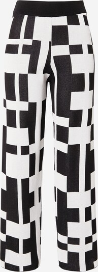 florence by mills exclusive for ABOUT YOU Broek 'Copal' in de kleur Zwart / Wit, Productweergave