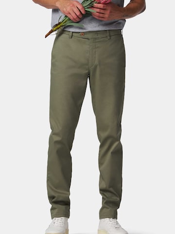 MMXGERMANY Slim fit Chino Pants 'Lupus' in Green: front