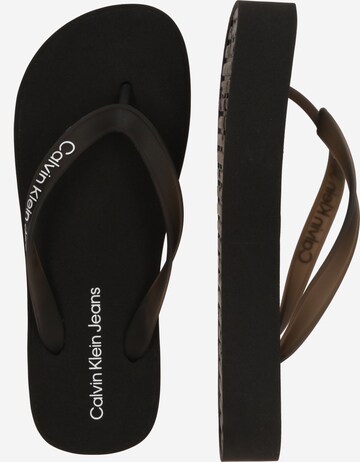 Tongs Calvin Klein Jeans en noir