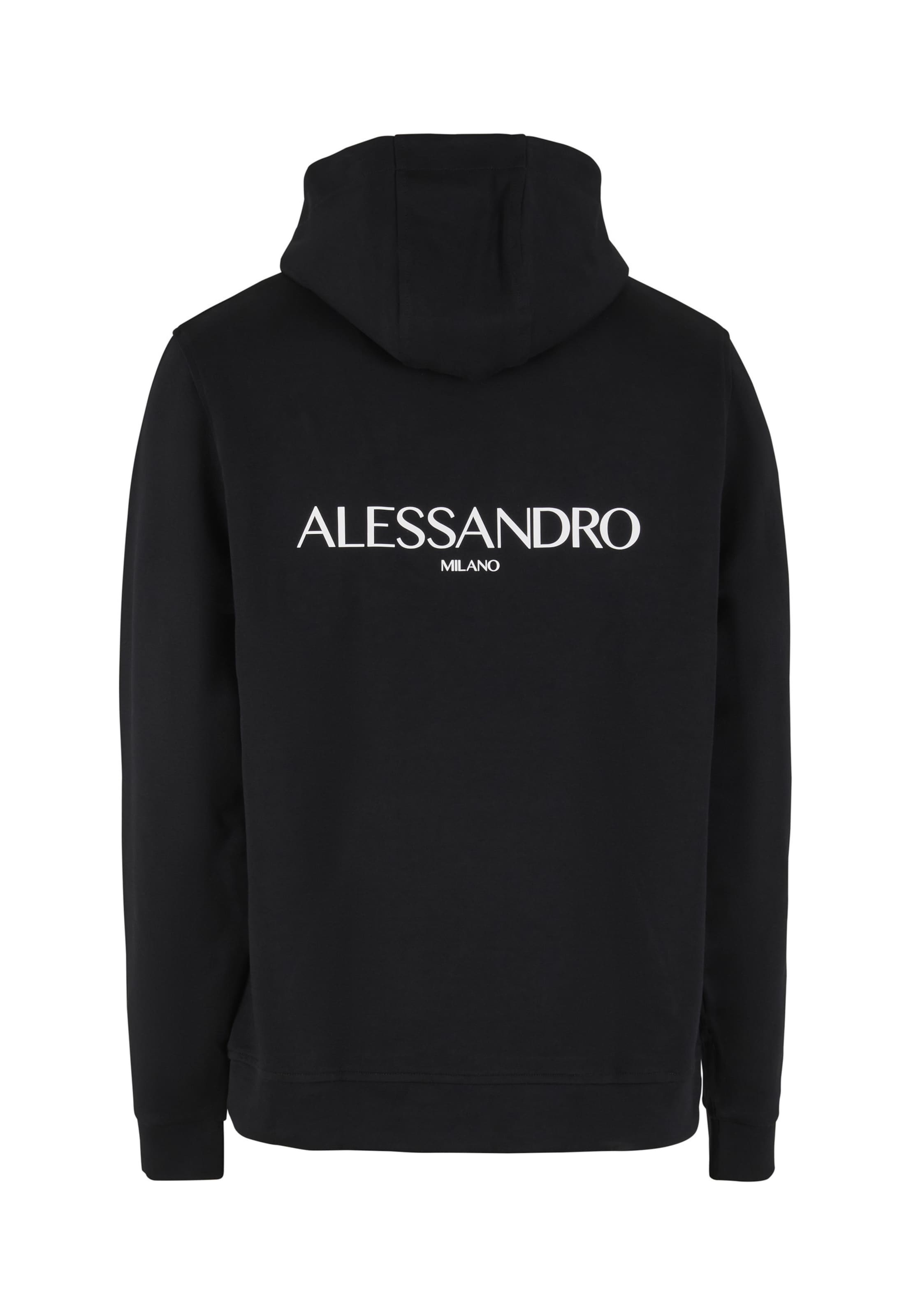 Sweat-shirt 'Fossano' Alessandro Zavetti en noir