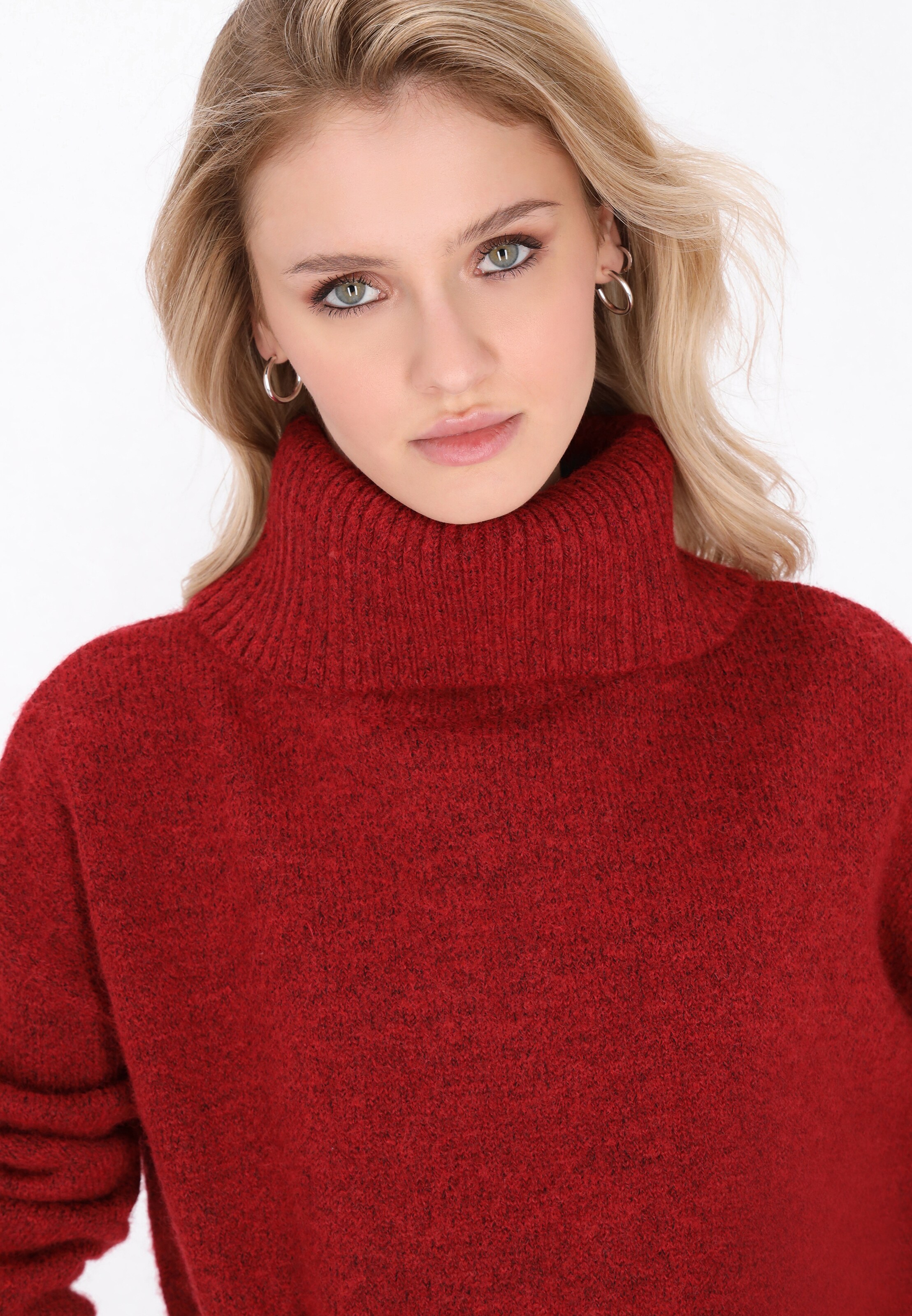 raudona myMo ROCKS Megztinis