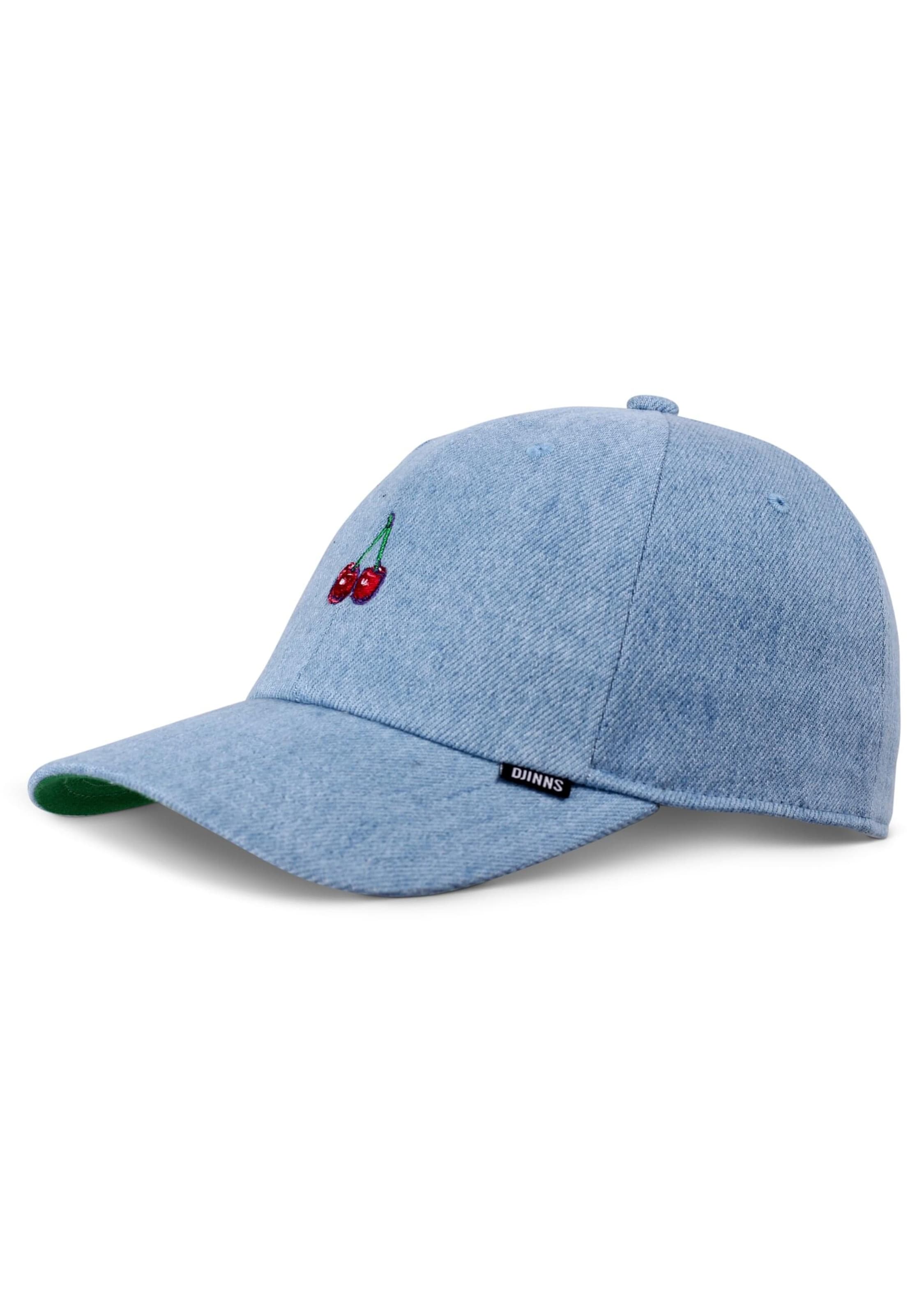 Cappello da baseball 'DNC Cherry' di DJINNS in blu: frontale