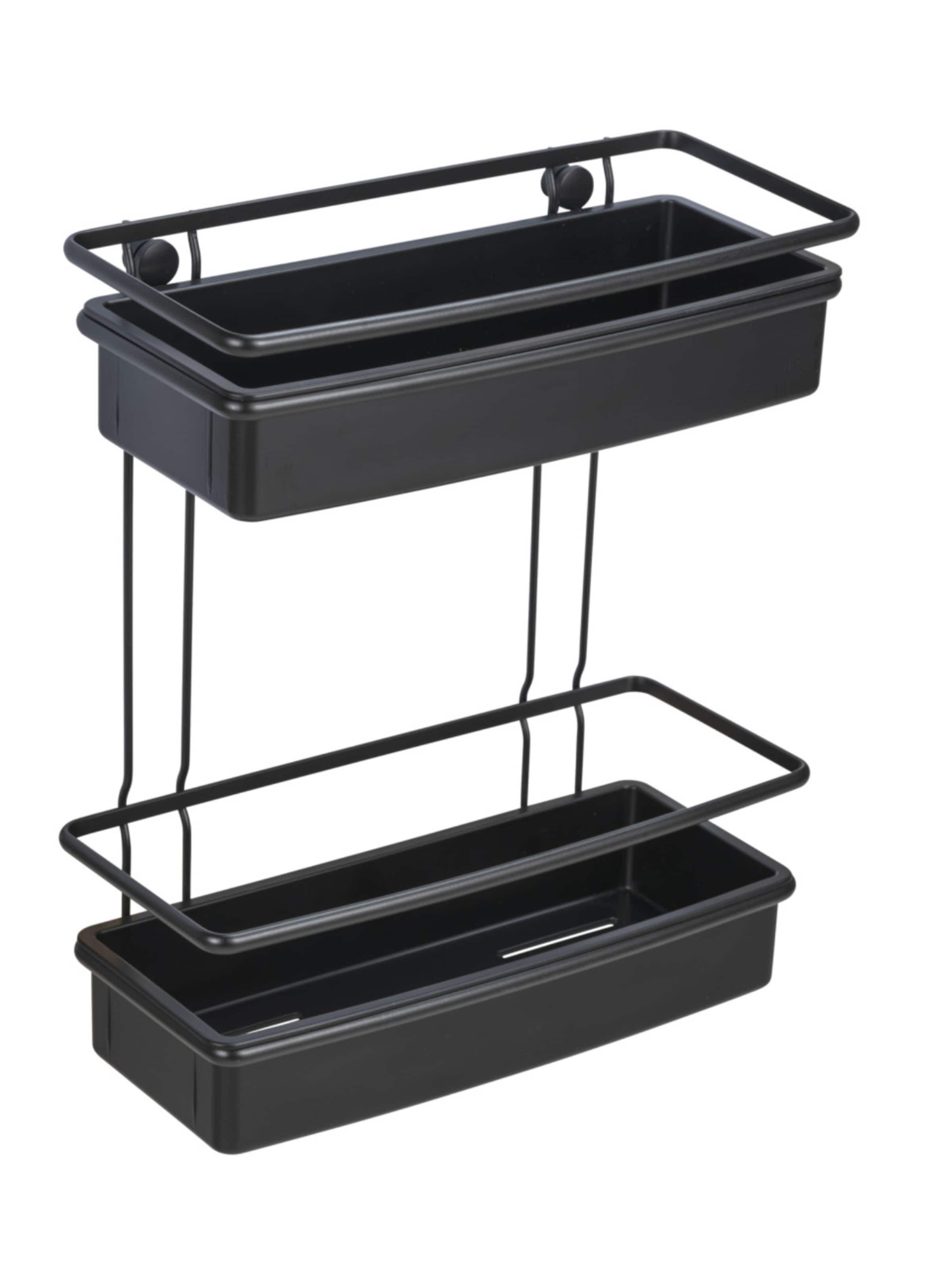 Wenko Shower Accessories in Black: front